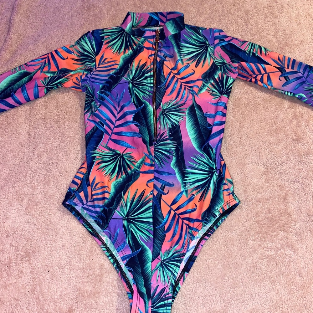 Floral Print Swim Suit